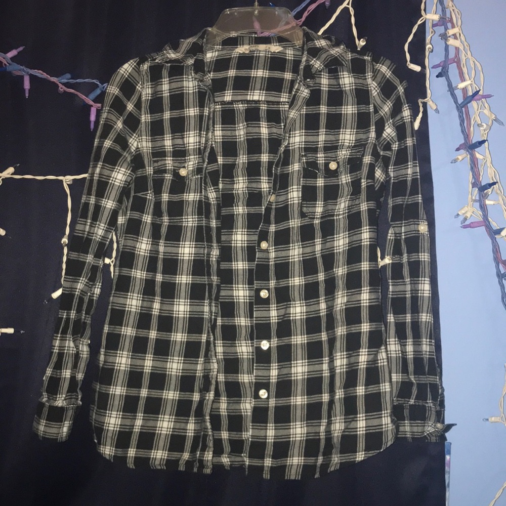 ⚫️Black and White Flannel⚫️
